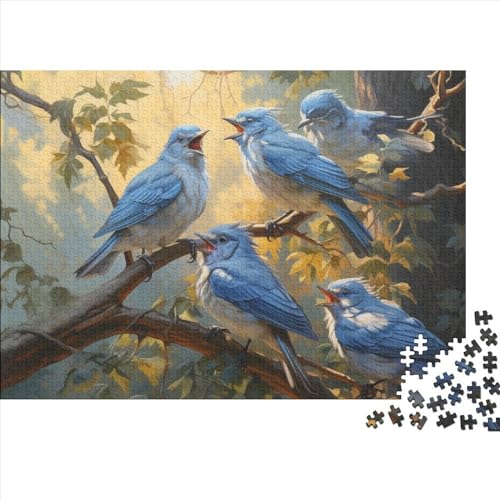 Vogel Puzzle 1000 Teile Puzzle-Herausforderung Geduldsspiel Logikspiel Der Frühlingsbote Geistige Herausforderung Entspannung Durch Puzzeln Grips-Spiel 1000pcs (75x50cm) von QAHSWIALN