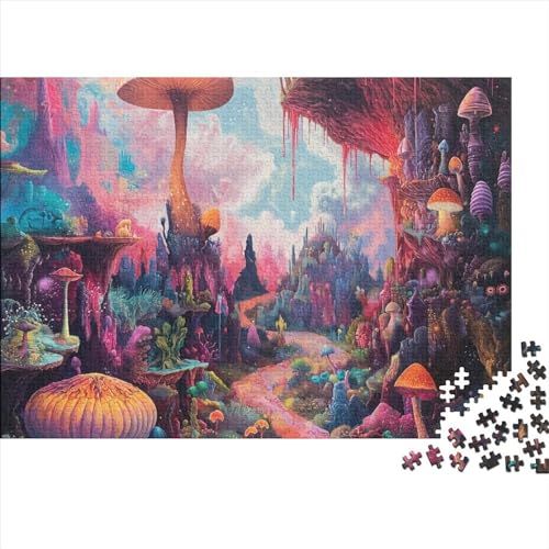 Wunderland Puzzle 1000 Teile Legespiel Schwierigkeitsgrad Logikspiel Geheime Welt Geistige Herausforderung Entspannung Durch Puzzeln Zeitvertreib Für Alle Altersgruppen 1000pcs (75x50cm) von QAHSWIALN