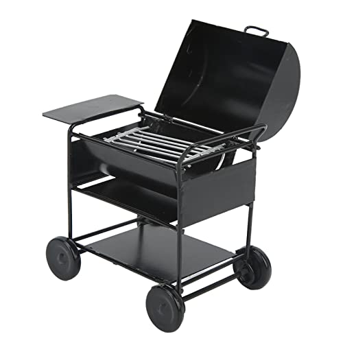 1/12 Puppenhaus Miniatur BBQ Grill Mini BBQ Grill Ofen Modell RC Auto Dekoration BBQ Cart Modell von QANYEGN