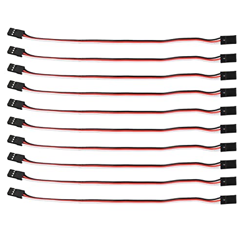 QANYEGN 10PCS Servo-Verlängerungskabel, 3-polige Verlängerungskabel-Kabelanschlüsse, Servo-Verlängerungsanschluss-Steuerplatinendraht zum Austausch (200mm Female to Female) von QANYEGN