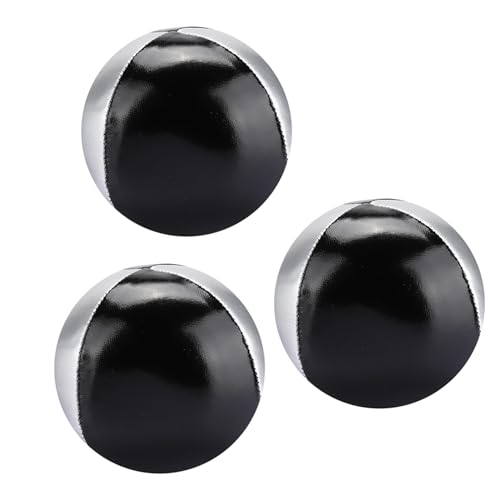 QANYEGN 3PCS Jonglierball, PU-Leder-Jonglierball-Performance-Requisiten, Freizeit-Indoor-Jonglierbälle für Anfänger von QANYEGN