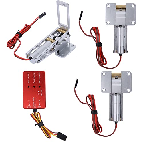 QANYEGN Einziehfahrwerk, Elektrisches RC-Einziehfahrwerk, Elektrisches Einziehfahrwerk aus Legierung Für ER-120(Stowage + Controller) von QANYEGN