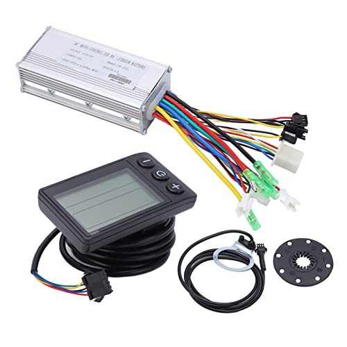 QANYEGN Elektrischer Fahrradmotor-Controller, Scooter-Controller-Kit mit LCD-S866-Display, bürstenloser Motorgeschwindigkeitsregler für 500-W-Motor von QANYEGN