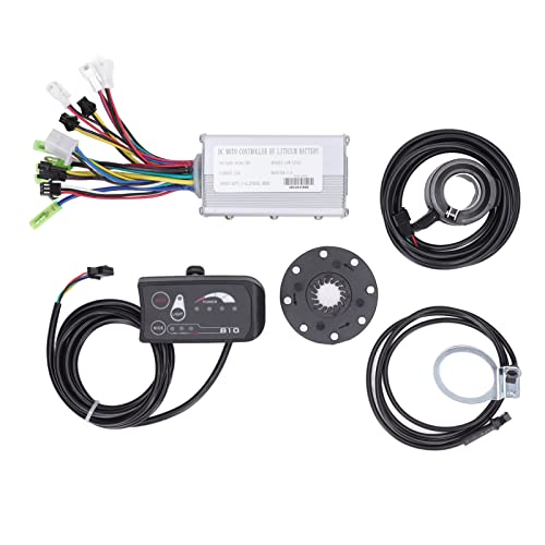 QANYEGN Elektrombike -Umrechnungskit, Bycle Lithium Conversion Accessoires, 15A Electric Bike Speed ​​Controller -Kit mit S810 -Panel für 250 -W -Motor von QANYEGN