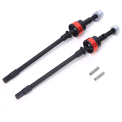 QANYEGN Front CVD Drive Shaft, Steel Front Axle Drive Shaft, Universal Drive Shaft with Pin for SCX10 RC Axial Car von QANYEGN