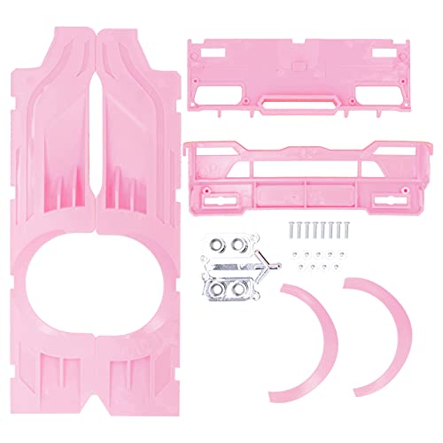 QANYEGN RC Wide Body Large Surrounding Cover, RC Body Surrounding Cover, RC Car Shell Body Cover für D12 RC Truck (Rosa) von QANYEGN