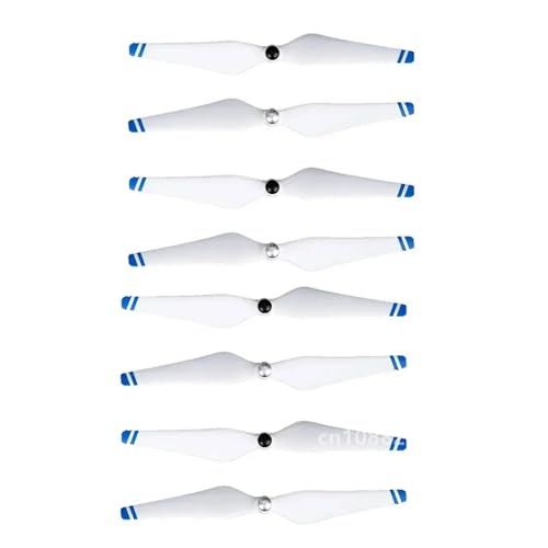 QBJSQYOT 4/8 stücke 9450 Propeller for D-JI Phantom 3 Erweiterte Standard Pro SE 2 Vision Drone Teile Requisiten Ersatz Klinge Drone zubehör(White Blue 8pcs) von QBJSQYOT