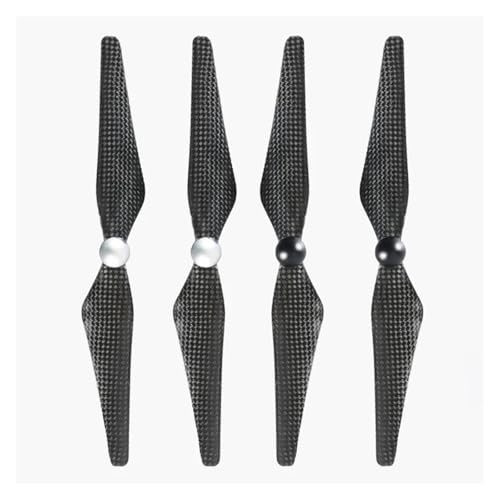 QBJSQYOT Carbon Propeller 9450F for D-JI Phantom 2 Phantom 3 Drone Klingen Teile Drone Zubehör(4pcs Black Silver-2) von QBJSQYOT