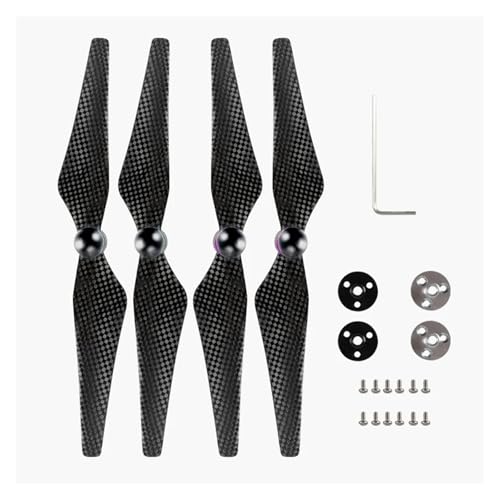 QBJSQYOT Carbon Propeller 9450F for D-JI Phantom 4 Mit Basis Drone Klingen Teile Drone Zubehör(4pcs Blue Purple-2) von QBJSQYOT