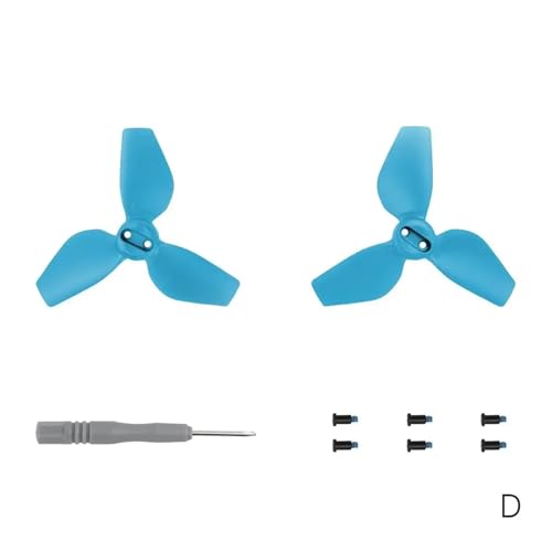 QBJSQYOT Mehrfarbige Propeller for D-JI Neo leichte Fans Propeller Schnellspanner Requisiten Drohnenzubehör ﻿ L3C7(Blue) von QBJSQYOT