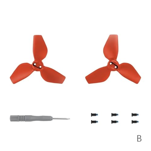 QBJSQYOT Mehrfarbige Propeller for D-JI Neo leichte Fans Propeller Schnellspanner Requisiten Drohnenzubehör ﻿ L3C7(Red) von QBJSQYOT