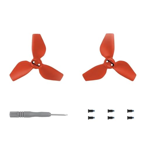 QBJSQYOT Mehrfarbige Propeller for D-JI Neo leichte Fans Propeller Schnellspanner Requisiten Drohnenzubehör ﻿ L3C7(Red) von QBJSQYOT