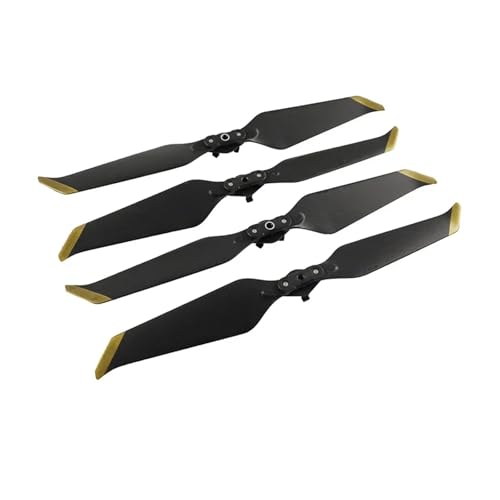 QBJSQYOT Propeller for D-JI Mavic 2 Pro/Zoom Quick-Release Requisiten Klinge 8743F Propeller Fan Teile Ersatz Mavic 2 Drone Zubehör(2 Pairs Golden Tip) von QBJSQYOT