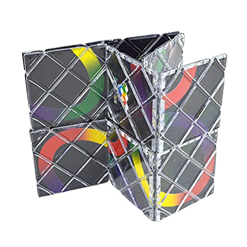 QCSTORE 12 Panels 3 Ringe Black Magic Klapp Puzzle Cube Twisty Spielzeug Folding Puzzle Cubes Twisty Cubo Magico Professional Cube Classic Toys Puzzle Magic Cube von QCSTORE