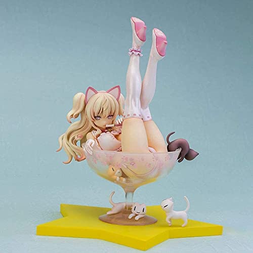 1. 9 cm Anime Girl Figur Sammeln Modell Chiyuru Illustration Modell Puppe Souvenir Craft Static Character Dekoration Geschenke für Jungen von QDCFY