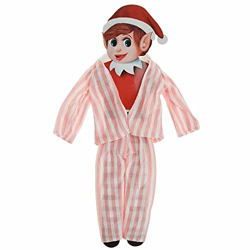 QDS Elfen Behavin Badly Clothes Costumes & Outfits Naughty Christmas Elf Accessories (Pink Pyjamas) von QDS