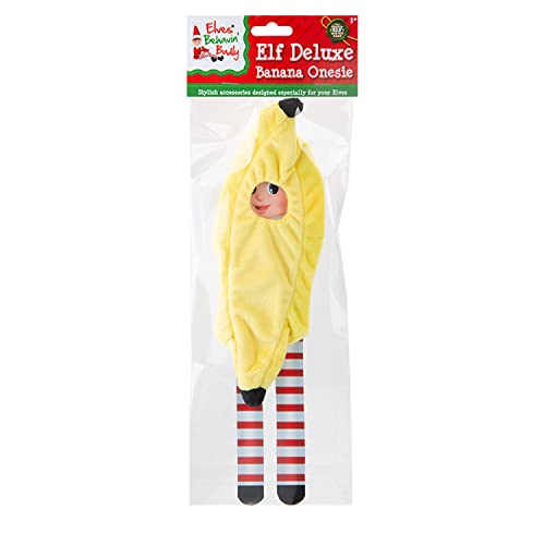 QDS Naughty Christmas Elfen Kleidung Kostüme Outfits & Accessoires (Banana Onesie) von QDS