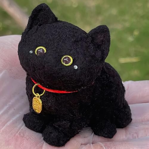 Cat Squishy Squeeze Toys, Handmade Furry Kitten Squeezing Toys, Cute Slow-Rebound Cat Squishy Toys, Fidget Stress Relief Sensory Toys for Kids and Adults, Party Favors (Style H) von QEOTOH