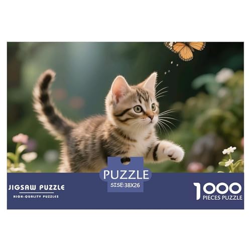 Cat, 1000-Teile-Puzzlespiel, Abwechslungsreich Und Stimulierend, Perfekt Für Sammler Oder Familien, Ab 10 Jahren, 38x26cm/1000pcs Cat, 1000-Teile-Puzzlespiel, Abwechslungsreich Und Stimulierend, Perfekt Für Sammler Oder Familien, Ab 10 Jahren, 38x26cm/1000pcs von QEVAWPAE