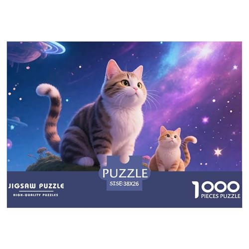 Cat, 1000-Teile-Puzzlespiel, Abwechslungsreich Und Stimulierend, Perfekt Für Sammler Oder Familien, Ab 10 Jahren, 38x26cm/1000pcs Cat, 1000-Teile-Puzzlespiel, Abwechslungsreich Und Stimulierend, Perfekt Für Sammler Oder Familien, Ab 10 Jahren, 38x26cm/1000pcs von QEVAWPAE