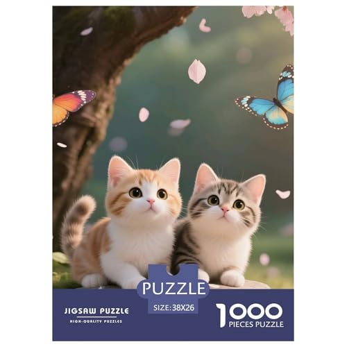 Cat, 1000-Teile-Puzzlespiel, Liebevoll Gestaltete Motive, Perfekt Für Familienabende, Ab 10 Jahren, 38x26cm/1000pcs Cat, 1000-Teile-Puzzlespiel, Liebevoll Gestaltete Motive, Perfekt Für Familienabende, Ab 10 Jahren, 38x26cm/1000pcs von QEVAWPAE