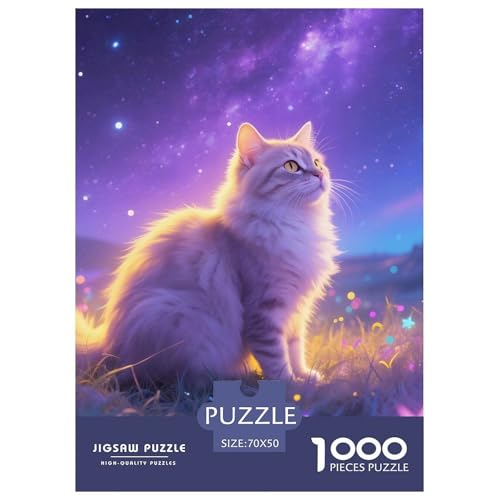 Cat, 1000-Teile-Puzzlespiel, Liebevoll Gestaltete Motive, Perfekt Für Familienabende, Ab 10 Jahren, 70x50cm/1000pcs Cat, 1000-Teile-Puzzlespiel, Liebevoll Gestaltete Motive, Perfekt Für Familienabende, Ab 10 Jahren, 70x50cm/1000pcs von QEVAWPAE