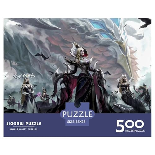 “3DYXLM Gedrucktes Puzzle Für Kinder – 500 Teile, Abenteuer Im Pixelstil Mit Helden-Action, Kreatives Geschenk”500pcs (52x38cm) von QFGZXCEFI