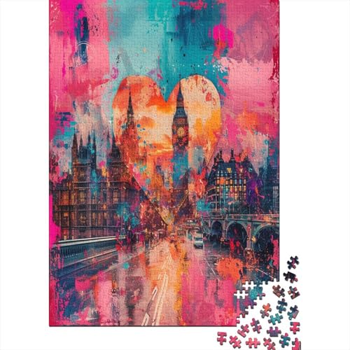 Der Big Ben in London Puzzle 1000 Teile Puzzles Für Erwachsene Klassische Puzzles 1000 Teile Erwachsene Puzzlespiel Erwachsene 1000 Teile Erwachsenen Puzzlespiel Puzzel 1000pcs (75x50cm) von QFVANSIYO