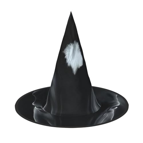 QGWDYYJQ Black Horse Printed Halloween Hat Witch Hat Halloween Glow Hat von QGWDYYJQ