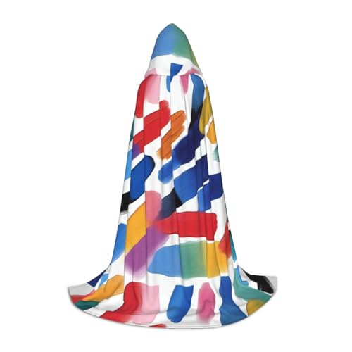 QHZLY Brushstrokes Art Kapuzenumhang M für Teenager Langer Umhang Cosplay Maskerade Bühnenkostüm Comic-Con Karneval Rollenspiel QHZLY Brushstrokes Art Kapuzenumhang M für Teenager Langer Umhang Cosplay Maskerade Bühnenkostüm Comic-Con Karneval Rollenspiel von QHZLY