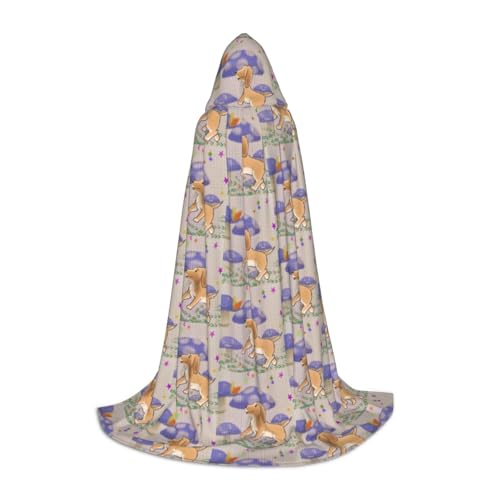 QHZLY Cartoon Pilz mit Hund Kapuzenumhang M für Teenager Langer Umhang Cosplay Maskerade Bühnenkostüm Comic-Con Karneval Rollenspiel QHZLY Cartoon Pilz mit Hund Kapuzenumhang M für Teenager Langer Umhang Cosplay Maskerade Bühnenkostüm Comic-Con Karneval Rollenspiel von QHZLY