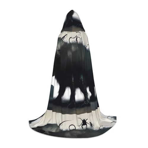 QHZLY CreepyCreatures Kapuzenumhang L für Teenager Langer Umhang Cosplay Maskerade Bühnenkostüm Comic-Con Karneval Rollenspiel QHZLY CreepyCreatures Kapuzenumhang L für Teenager Langer Umhang Cosplay Maskerade Bühnenkostüm Comic-Con Karneval Rollenspiel von QHZLY