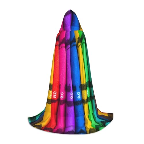 QHZLY Farbige Buntstifte, Kapuzenumhang, L, für Teenager, langer Umhang, Cosplay, Maskerade, Bühnenkostüm, Comic-Con, Karneval, Rollenspiel QHZLY Farbige Buntstifte, Kapuzenumhang, L, für Teenager, langer Umhang, Cosplay, Maskerade, Bühnenkostüm, Comic-Con, Karneval, Rollenspiel von QHZLY