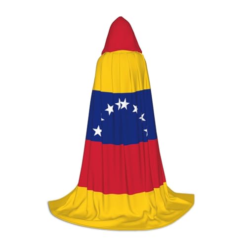 QHZLY Flagge von Venezuela Kapuzenumhang M für Jugendliche Langer Umhang Cosplay Maskerade Bühnenkostüm Comic-Con Karneval Rollenspiel QHZLY Flagge von Venezuela Kapuzenumhang M für Jugendliche Langer Umhang Cosplay Maskerade Bühnenkostüm Comic-Con Karneval Rollenspiel von QHZLY
