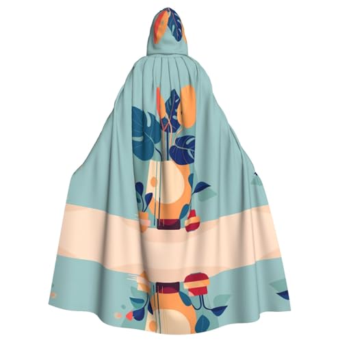 QHZLY Halloween Blau-orangefarbener Turtleback Bambus-Kapuzenumhang für Erwachsene, Cosplay-Kostüm für Maskerade, Mottoparty, Bühnenaufführung QHZLY Halloween Blau-orangefarbener Turtleback Bambus-Kapuzenumhang für Erwachsene, Cosplay-Kostüm für Maskerade, Mottoparty, Bühnenaufführung von QHZLY