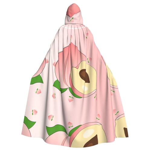 QHZLY Halloween-Cartoon-Pfirsich-Kapuzenumhang für Erwachsene, Cosplay-Kostüm für Maskerade, Mottoparty, Bühnenauftritt QHZLY Halloween-Cartoon-Pfirsich-Kapuzenumhang für Erwachsene, Cosplay-Kostüm für Maskerade, Mottoparty, Bühnenauftritt von QHZLY