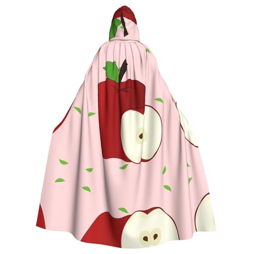 QHZLY Halloween Cartoon Red Fruit Hooded Cloak Adult Cosplay Costume for Maskerade, Theme Party, Stage Performance QHZLY Halloween Cartoon Red Fruit Hooded Cloak Adult Cosplay Costume for Maskerade, Theme Party, Stage Performance von QHZLY
