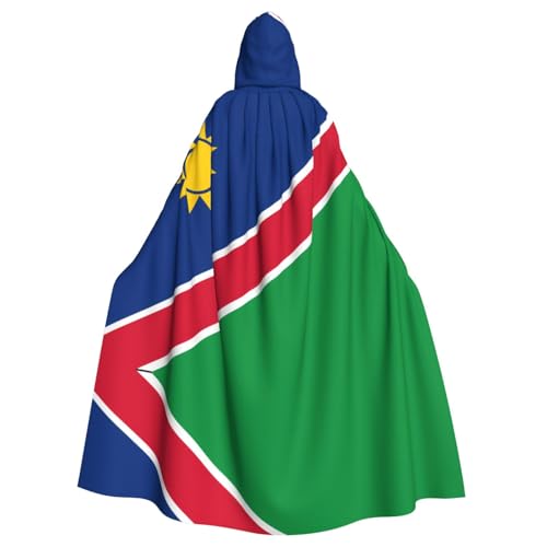 QHZLY Halloween-Flagge von Namibia, Kapuzenumhang für Erwachsene, Cosplay-Kostüm für Maskerade, Mottoparty, Bühnenaufführung QHZLY Halloween-Flagge von Namibia, Kapuzenumhang für Erwachsene, Cosplay-Kostüm für Maskerade, Mottoparty, Bühnenaufführung von QHZLY