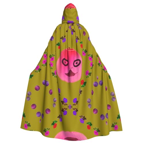 QHZLY Halloween Lustiges Gesicht Pfirsich Kapuzenumhang Erwachsene Cosplay Kostüm für Maskerade, Mottoparty, Bühnenaufführung QHZLY Halloween Lustiges Gesicht Pfirsich Kapuzenumhang Erwachsene Cosplay Kostüm für Maskerade, Mottoparty, Bühnenaufführung von QHZLY