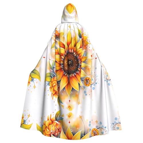 QHZLY Halloween gelbe Sonnenblume in Öl Kapuzenumhang Erwachsene Cosplay Kostüm für Maskerade, Mottoparty, Bühnenaufführung QHZLY Halloween gelbe Sonnenblume in Öl Kapuzenumhang Erwachsene Cosplay Kostüm für Maskerade, Mottoparty, Bühnenaufführung von QHZLY