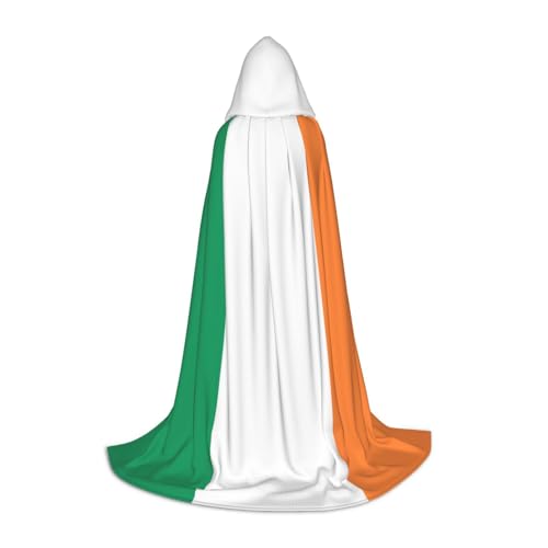 QHZLY Irische Flagge Kapuzenumhang L für Jugendliche Langer Umhang Cosplay Maskerade Bühnenkostüm Comic-Con Karneval Rollenspiel QHZLY Irische Flagge Kapuzenumhang L für Jugendliche Langer Umhang Cosplay Maskerade Bühnenkostüm Comic-Con Karneval Rollenspiel von QHZLY