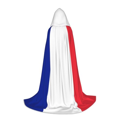 QHZLY Kapuzenumhang mit französischer Flagge, L, für Teenager, langer Umhang, Cosplay, Maskerade, Bühnenkostüm, Comic-Con, Karneval, Rollenspiel QHZLY Kapuzenumhang mit französischer Flagge, L, für Teenager, langer Umhang, Cosplay, Maskerade, Bühnenkostüm, Comic-Con, Karneval, Rollenspiel von QHZLY