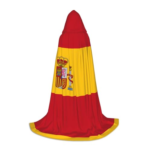 QHZLY Kapuzenumhang mit spanischer Flagge, Größe S, für Teenager, langer Umhang, Cosplay, Maskerade, Bühnenkostüm, Comic-Con, Karneval, Rollenspiel QHZLY Kapuzenumhang mit spanischer Flagge, Größe S, für Teenager, langer Umhang, Cosplay, Maskerade, Bühnenkostüm, Comic-Con, Karneval, Rollenspiel von QHZLY
