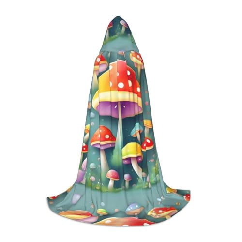 QHZLY Kapuzenumhang mit süßem farbigen Pilzen, Größe M, für Teenager, langer Umhang, Cosplay, Maskerade, Bühnenkostüm, Comic-Con, Karneval, Rollenspiel QHZLY Kapuzenumhang mit süßem farbigen Pilzen, Größe M, für Teenager, langer Umhang, Cosplay, Maskerade, Bühnenkostüm, Comic-Con, Karneval, Rollenspiel von QHZLY