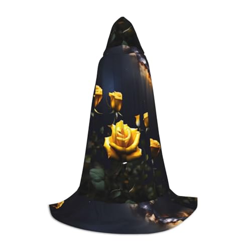 QHZLY Schöne gelbe Rosen Kapuzenumhang M für Teenager langer Umhang Cosplay Maskerade Bühnenkostüm Comic-Con Karneval Rollenspiel QHZLY Schöne gelbe Rosen Kapuzenumhang M für Teenager langer Umhang Cosplay Maskerade Bühnenkostüm Comic-Con Karneval Rollenspiel von QHZLY