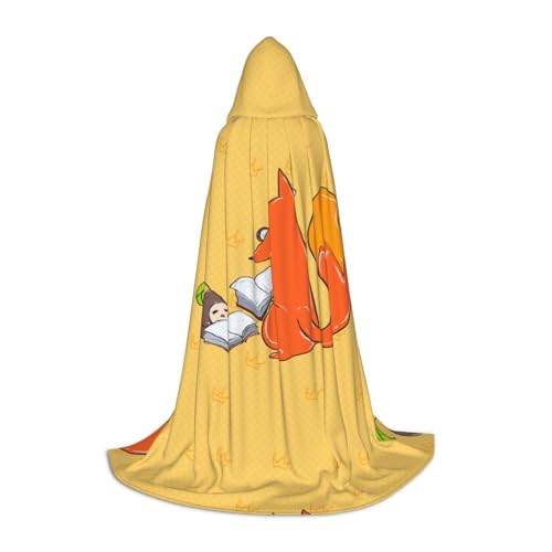 QHZLY Sonnenblumenkerne und Füchse Kapuzenumhang L für Teenager Langer Umhang Cosplay Maskerade Bühnenkostüm Comic-Con Karneval Rollenspiel QHZLY Sonnenblumenkerne und Füchse Kapuzenumhang L für Teenager Langer Umhang Cosplay Maskerade Bühnenkostüm Comic-Con Karneval Rollenspiel von QHZLY