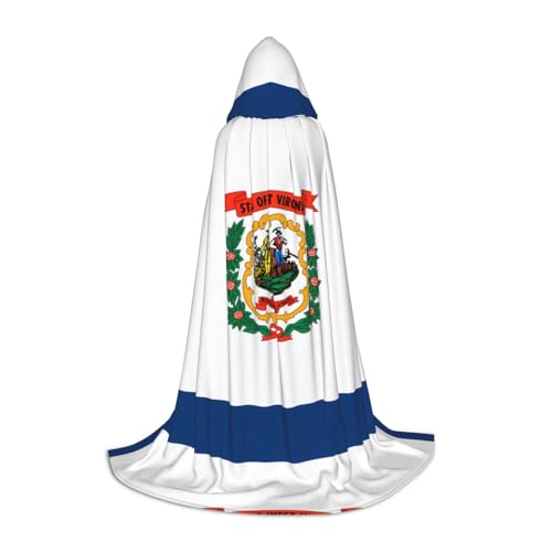 QHZLY West Virginia Flagge, Kapuzenumhang, M für Teenager, langer Umhang, Cosplay, Maskerade, Bühnenkostüm, Comic-Con, Karneval, Rollenspiel QHZLY West Virginia Flagge, Kapuzenumhang, M für Teenager, langer Umhang, Cosplay, Maskerade, Bühnenkostüm, Comic-Con, Karneval, Rollenspiel von QHZLY