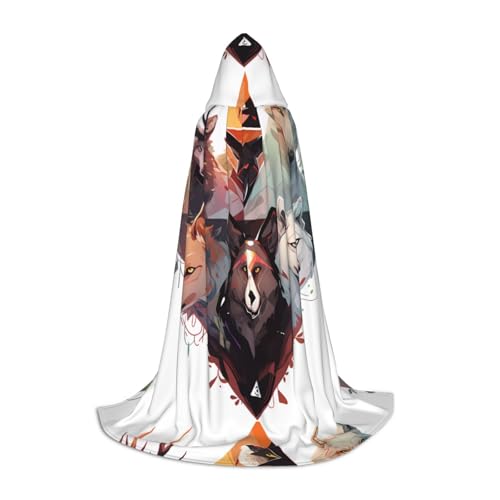 QHZLY Wölfe und Rentier Kapuzenumhang L für Teenager Langer Umhang Cosplay Maskerade Bühnenkostüm Comic-Con Karneval Rollenspiel QHZLY Wölfe und Rentier Kapuzenumhang L für Teenager Langer Umhang Cosplay Maskerade Bühnenkostüm Comic-Con Karneval Rollenspiel von QHZLY