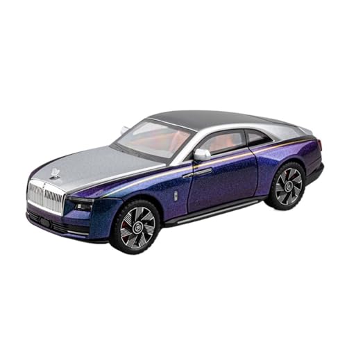 Für 1:24LAOSILAISI Shining Alloy New Energy Vehicle Model Ornaments Collection(Purple) von QIANKA