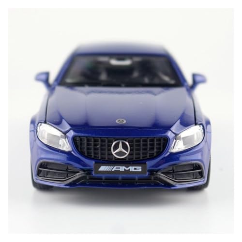 QIANKA Für: 1:32 C63 S AMG Sportwagen Sound und Licht Hintertüröffnungssimulation Legierungsmodellsammlung(Blue) von QIANKA